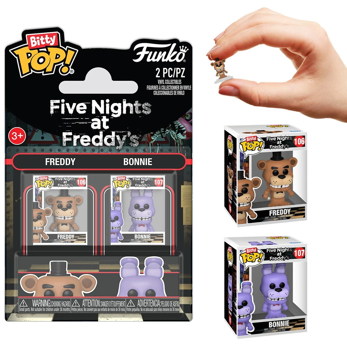 Funko Pop Bitty 2-pack Five Nights at Freddy's: Freddy & Bonnie