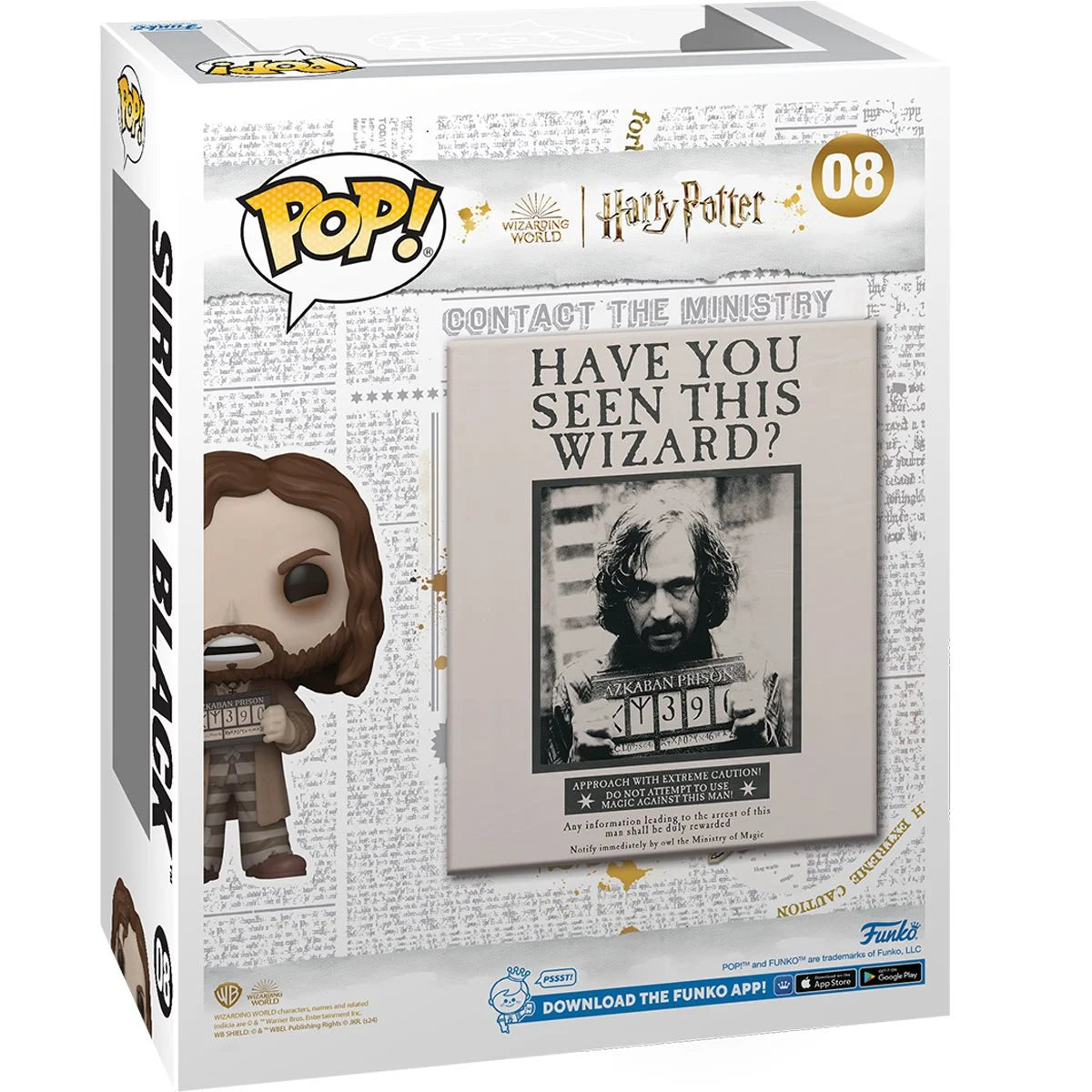 Funko Pop Cover Harry Potter: Sirius Black (08)