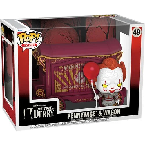Funko Pop Town IT Welcome to Derry: Pennywise & Wagon (49)