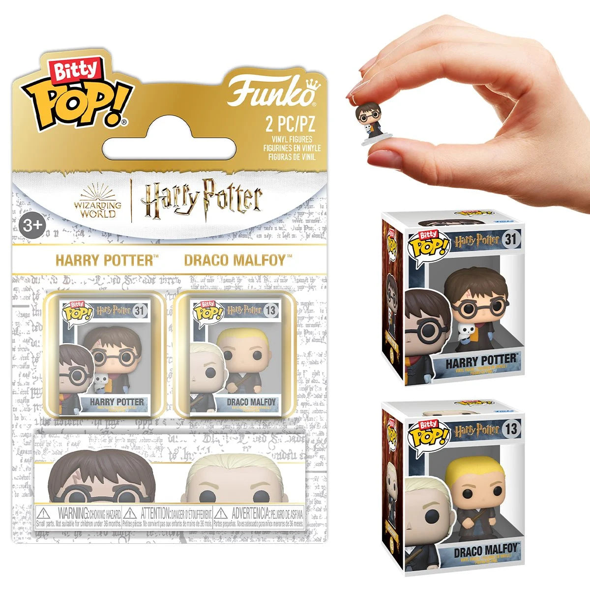 Funko Pop Bitty 2-pack Harry Potter: Harry Potter & Draco Malfoy