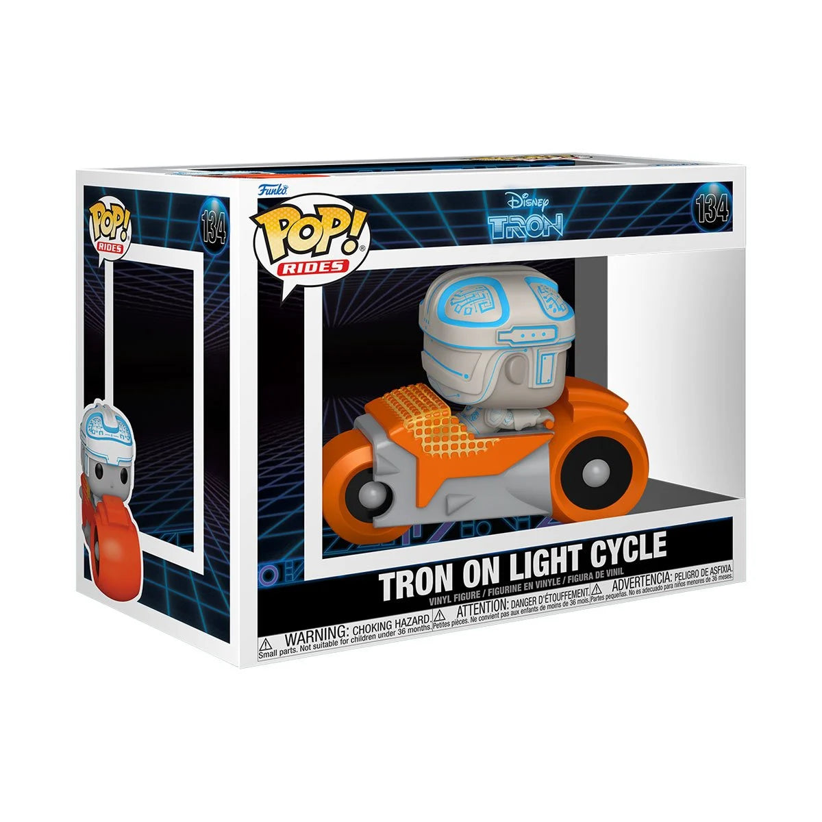 Funko Pop Rides Deluxe Tron 1982: Tron on light Cycle (134)