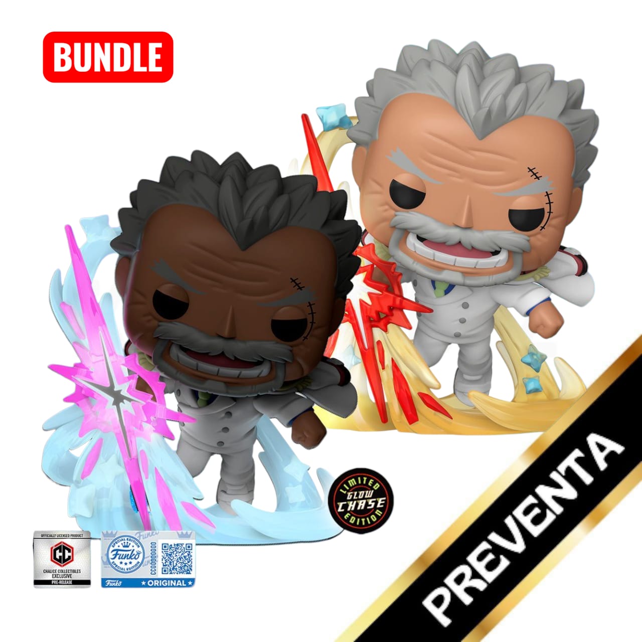 PREVENTA Funko Pop One Piece: Bundle Monkey D. Garp Galaxy Impact w/ Chase - Chalice Exclusive Sticker PR (2172)