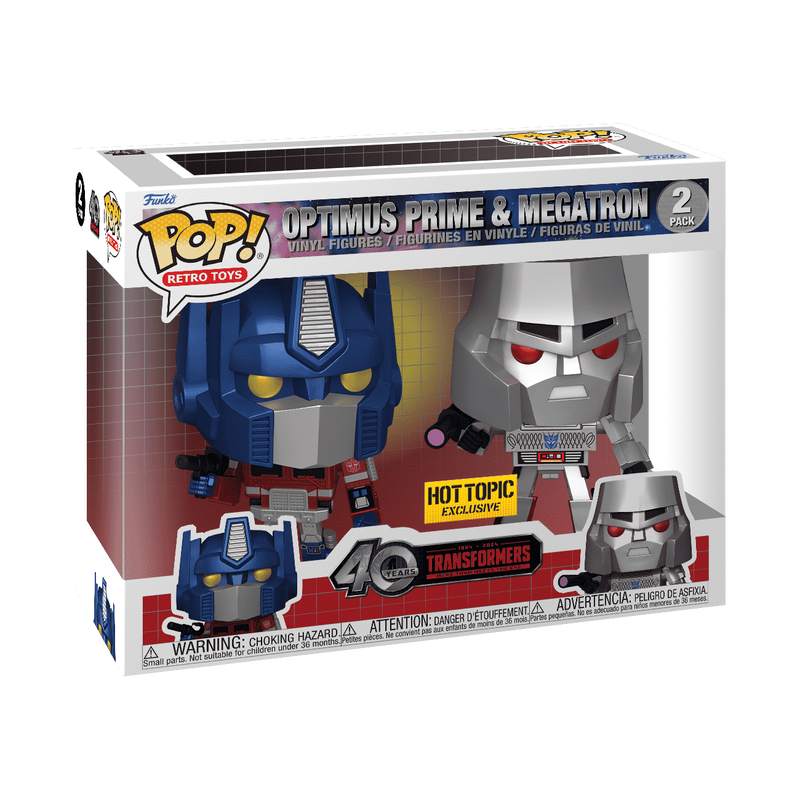 Funko Pop Transformers: Optimus Prime & Megatron 2-pack - Hot Topic Exclusive