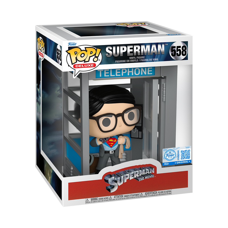 Funko Pop Deluxe Superman: Superman in Phone Booth - Exclusive (558)