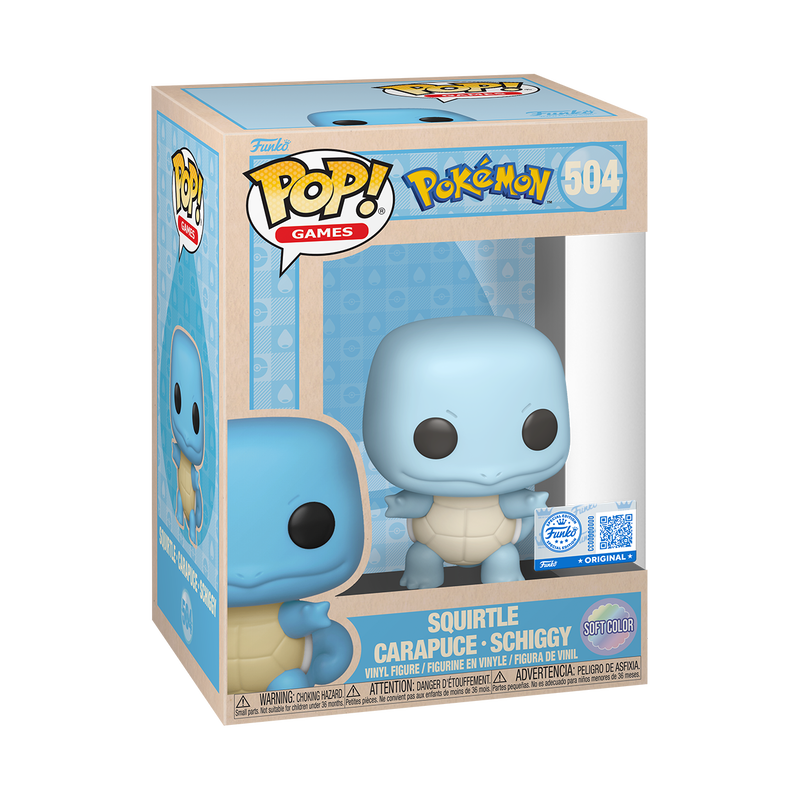 Funko Pop Pokémon: Squirtle Soft Color - Exclusive (504)
