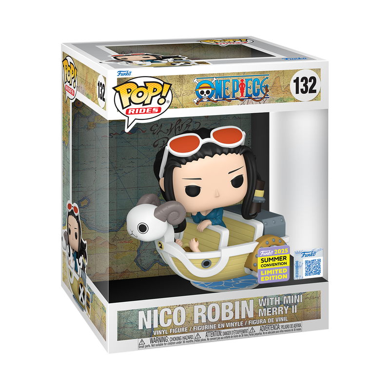 Funko Pop Rides Deluxe One Piece: Nico Robin with Mini Merry II - SDCC 2025 Exclusive (132)