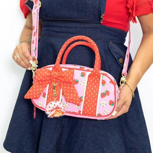 Whatever! Strawberry Shortcake Duffelette Crossbody Bag with Acrylic Charm