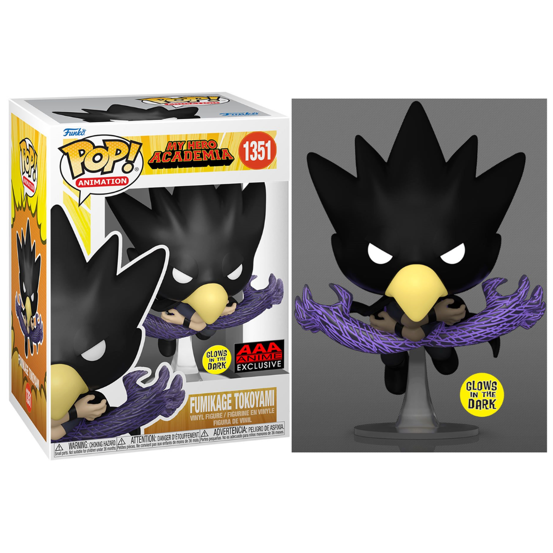 Funko Pop My Hero Academia: Fumikage Tokoyami Glows In The Dark -AAA Exclusive (1351)