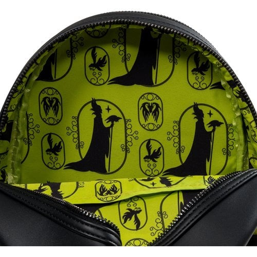 Loungefly Sleeping Beauty Maleficent Stained Glass Mini-Backpack - Entertainment Earth Exclusive