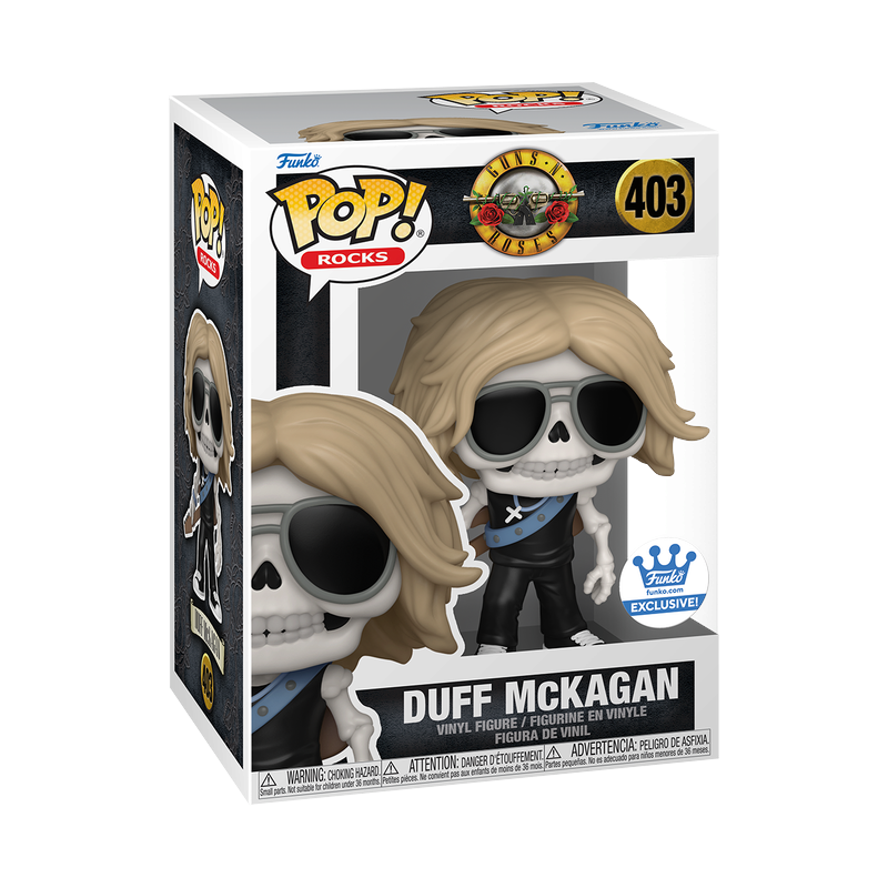Funko Pop Guns N Roses: Duff McKagan Skeleton - Funkoshop Exclusive (403)