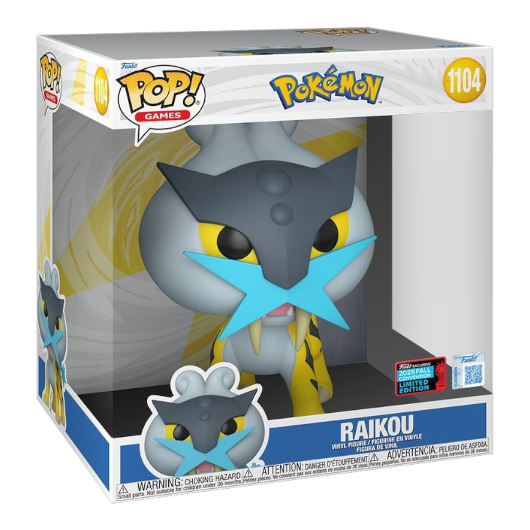 Funko Pop Jumbo Pokemon: Raikou - NYCC 2025 Exclusive (1104)