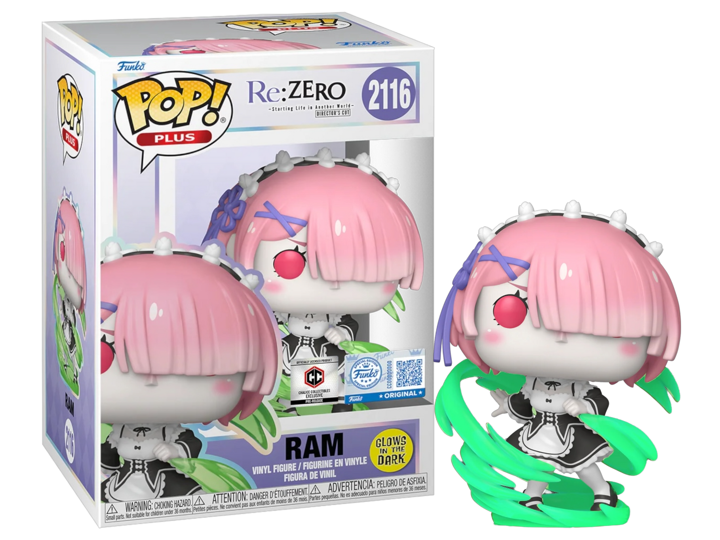 Funko Pop Plus Re: Zero: Ram Glows In The Dark - Chalice PR Exclusive (2116)