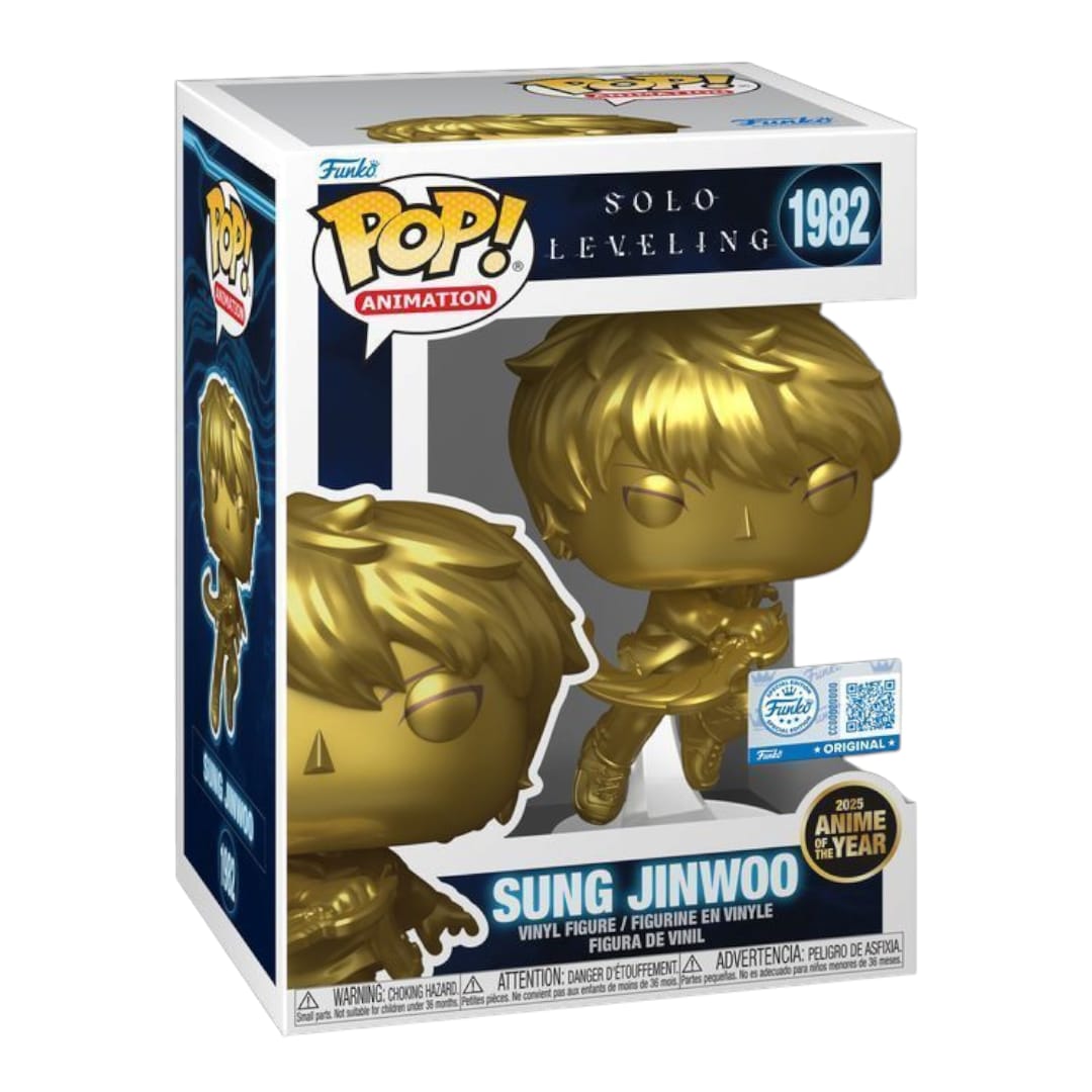 PREVENTA Funko Pop Solo Leveling: Sung Jinwoo Gold - Anime of the Year 2025 (1982)