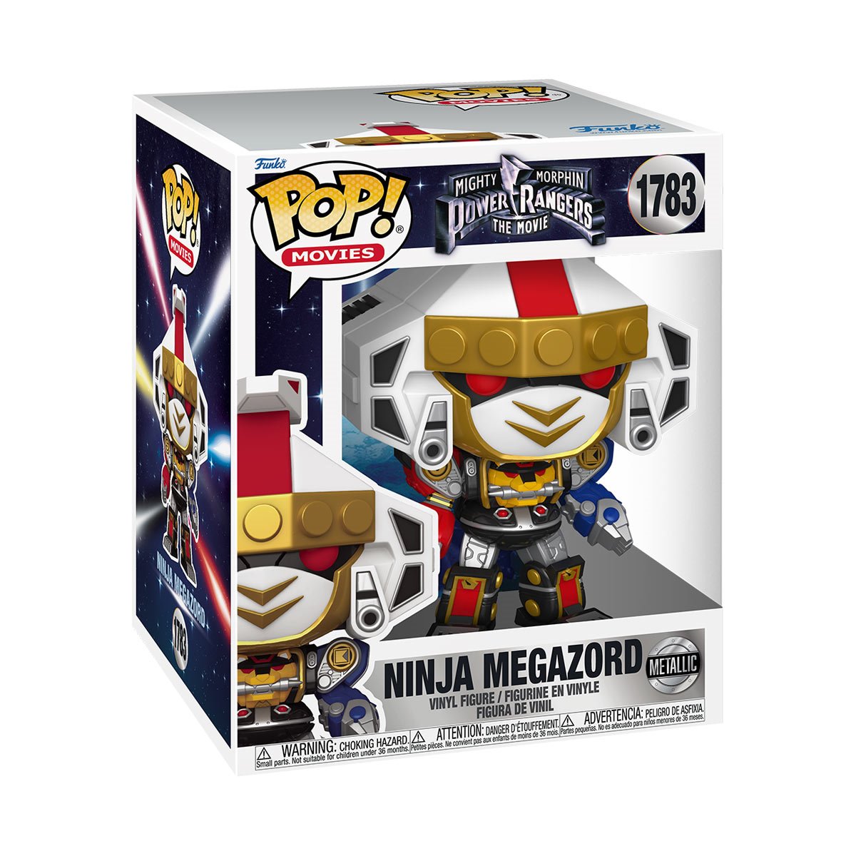 Funko Pop Super Mighty Morphin Power Rangers The Movie: Ninja Megazord Metallic (1783)