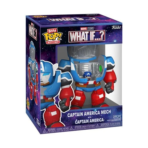 PREVENTA Funko Pop Bitty Bot What If: Captain America with Mech