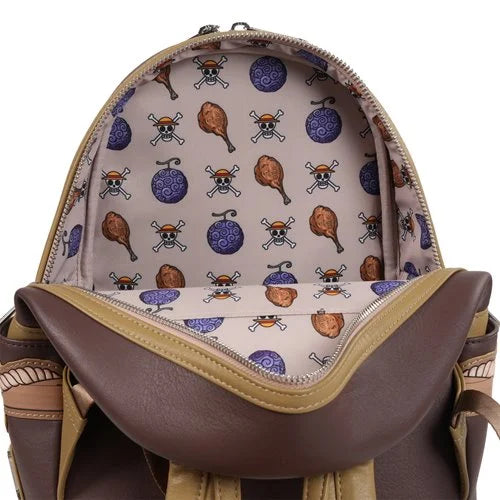 Loungefly One Piece Wanted Dead or Alive Monkey D. Luffy Mini-Backpack - Entertainment Earth Exclusive
