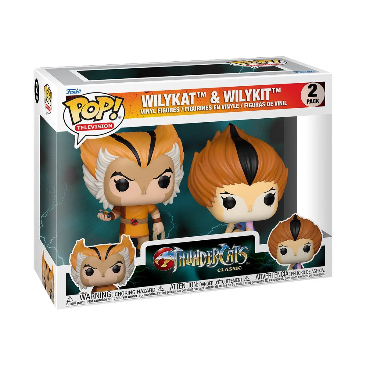 Funko Pop ThunderCats: Wilykat and Wilykit 2-Pack