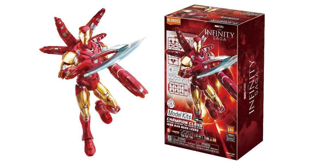 Blokees Champion Class: Ironman Mark LXXXV — El model kit de Marvel que todo fan quiere armar