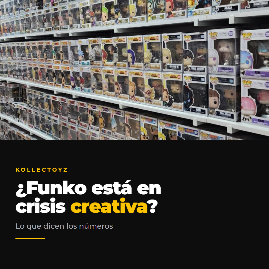 Pared de Funko Pops en la sucursal de Kollectoyz: filas y filas de cajas en perspectiva, sobre la pregunta ¿Funko está en crisis creativa?
