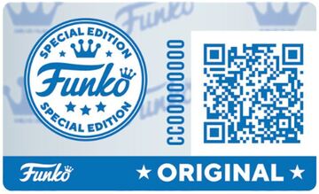 Sticker de verificación Octane5 de Funko, con código QR y número de pieza