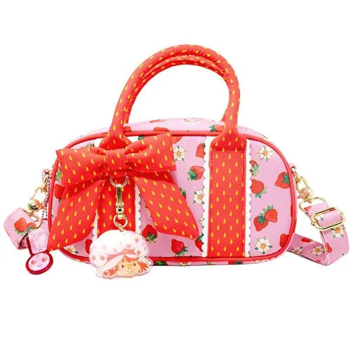 Whatever! Strawberry Shortcake Duffelette Crossbody Bag with Acrylic Charm