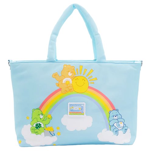 Whatever! Care Bears and Clouds Quilted Nylon Tote Bag