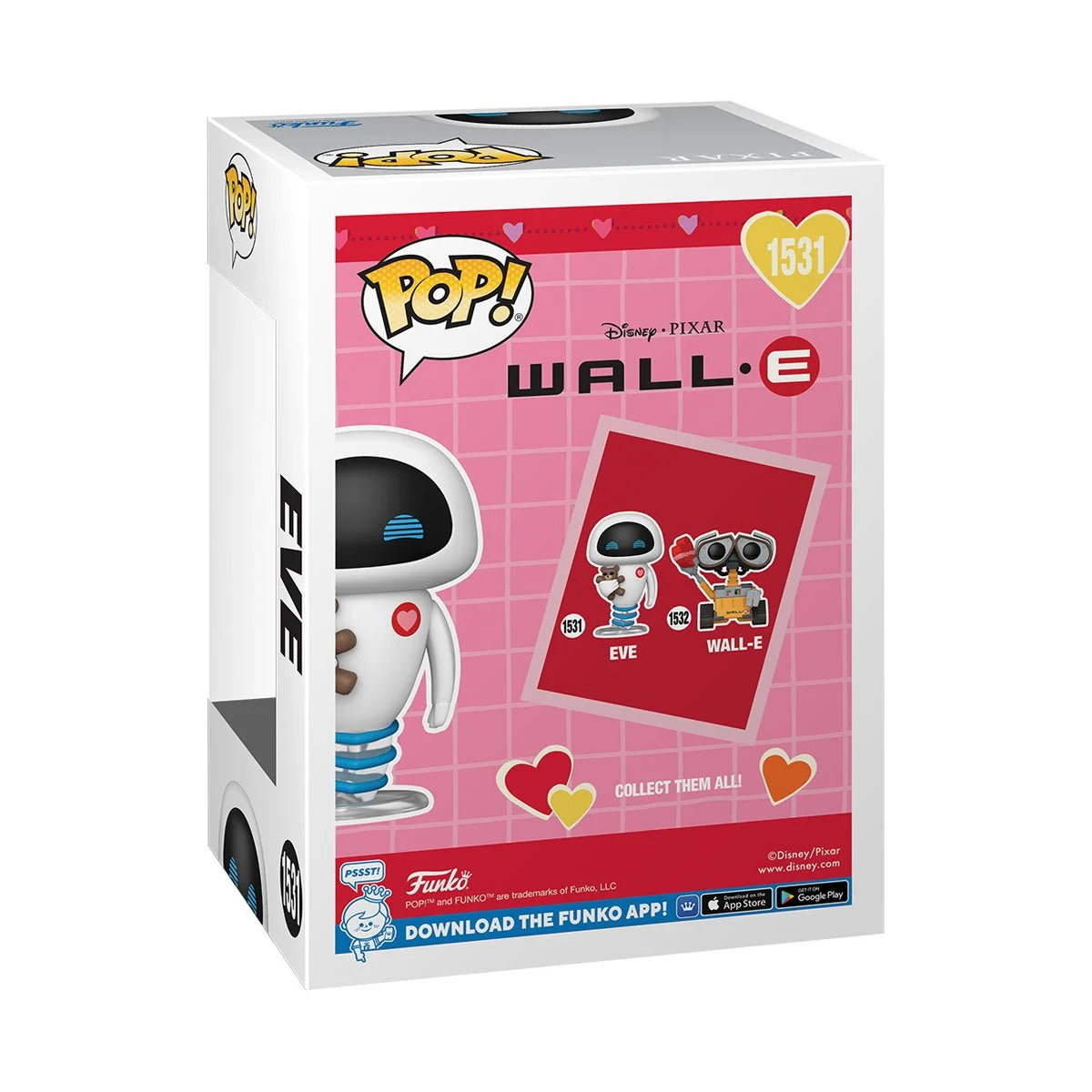 Funko Pop Valentines Wall-E: Eve (1531)