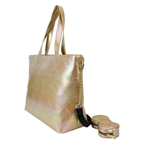 Loungefly Hello Kitty 50th Anniversary Gold Tote Bag