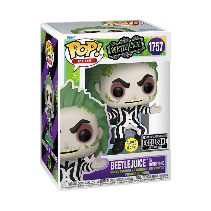 PREVENTA Funko Pop Plus Beetlejuice: Beetlejuice on Tombstone Glow-in-the-Dark - Entertainment Earth Exclusive (1757)