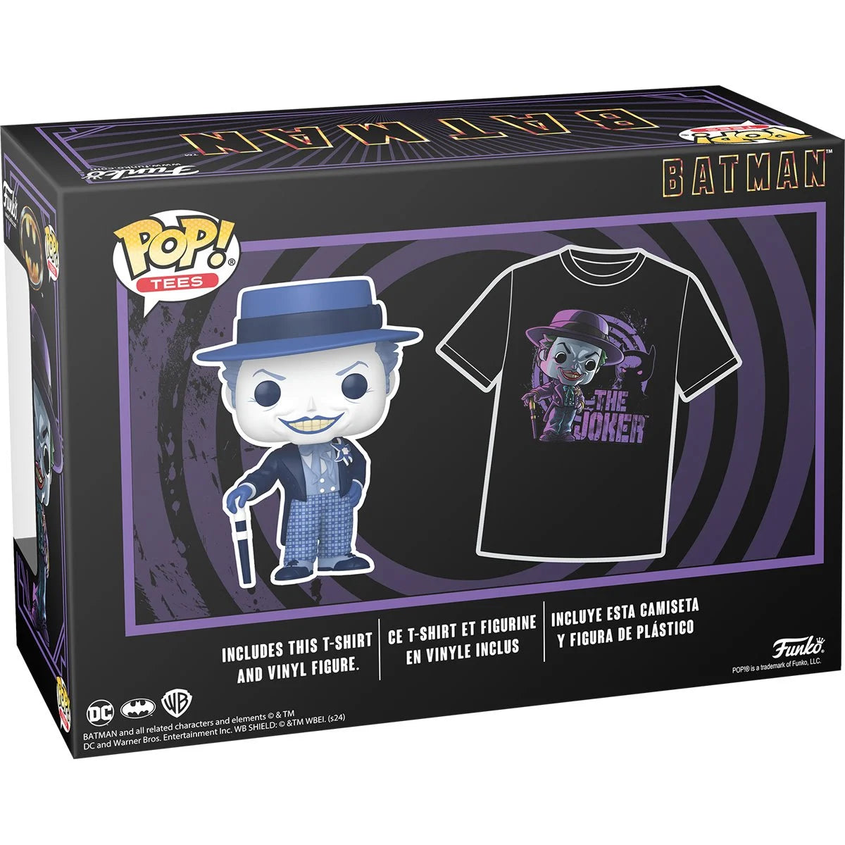 PREVENTA Funko Pop Tees Batman 1989: The Joker (337) + T-Shirt