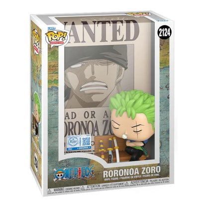 Funko Pop Poster One Piece: Roronoa Zoro Wanted - Exclusive (2124)