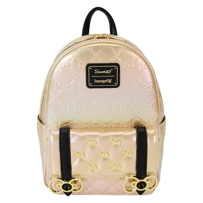 Loungefly Hello Kitty 50th Anniversary Metallic Gold Mini-Backpack