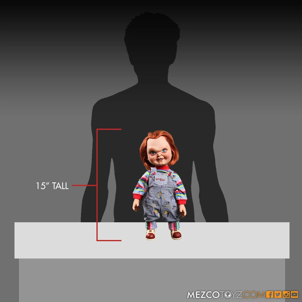 Mezco Toyz Child's Play: Sneering Chucky Talking Doll