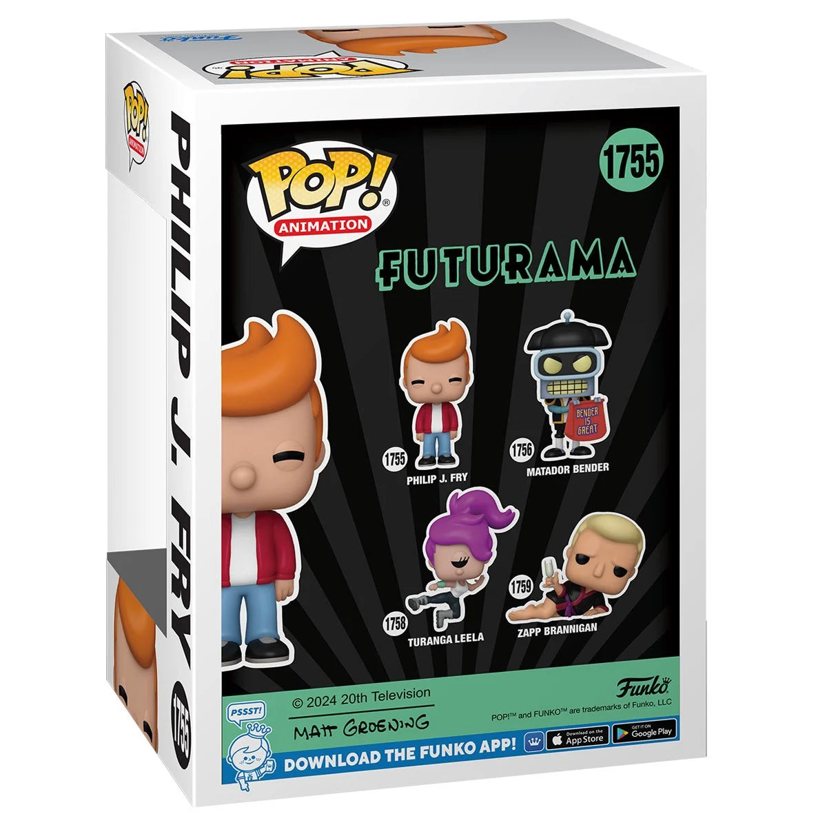 PREVENTA Funko Pop Futurama: Philip J. Fry (1755)