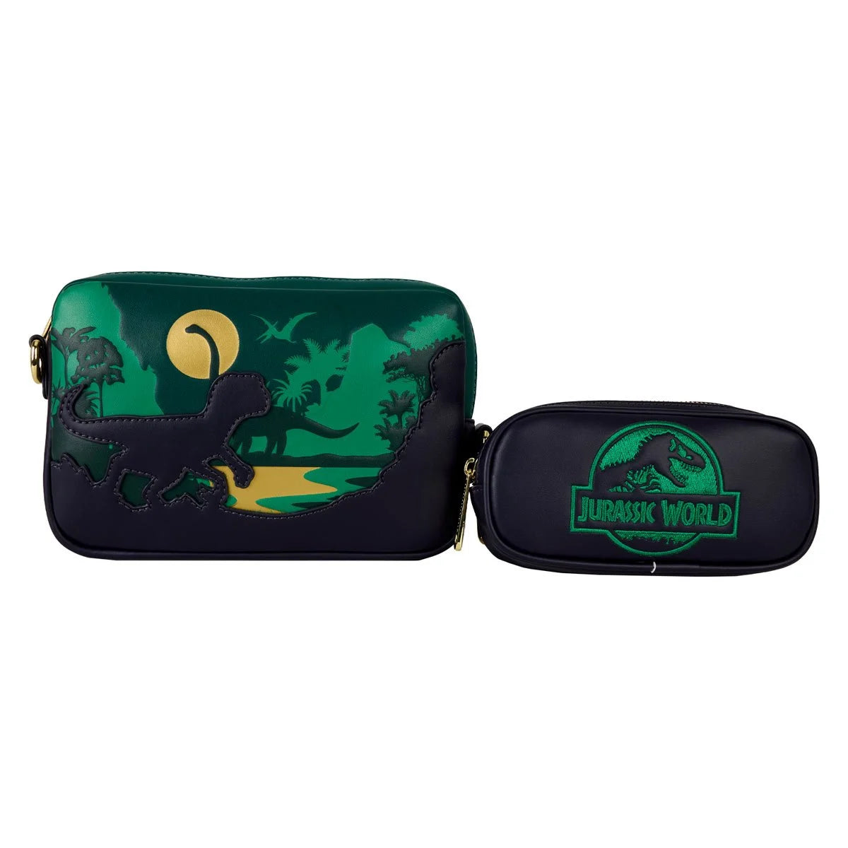 Loungefly Jurassic World Dino Night Sling Bag