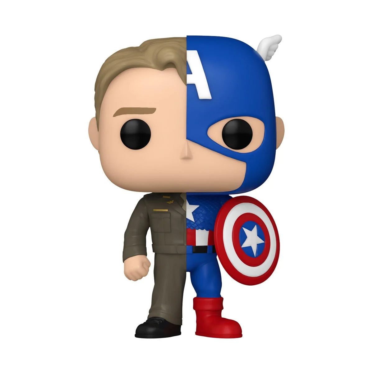 Funko Pop Marvel Comics Split: Steve Rogers/Captain America (1431)