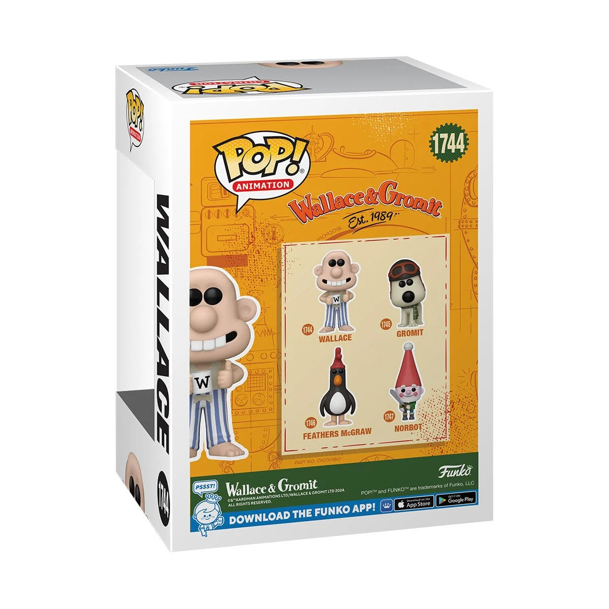 Funko Pop Wallace and Gromit: Wallace (1744)