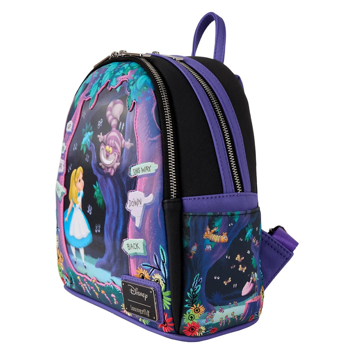 Loungefly Alice In Wonderland Dark Forest Lenticular Mini-Backpack