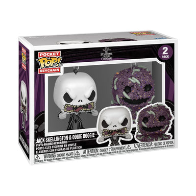 Funko Pop Pocket Keychain The Nightmare Before Christmas: Jack Skellington & Oogie Boogie 2-Pack