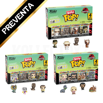 PREVENTA Funko Pop Bitty 4-Pack Jurassic Park: Bundle