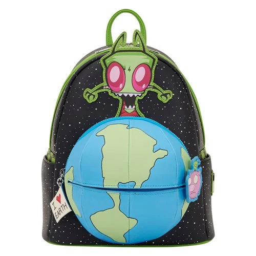 Loungefly Invader Zim Gir Earth Glow-in-the-Dark Mini-Backpack