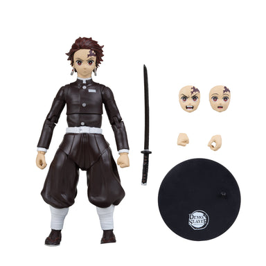 McFarlane Demon Slayer: Tanjiro Kamado Corps Uniform 7-Inch Scale Action Figure Red Platinum Edition