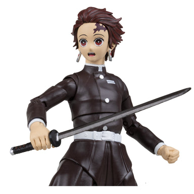 McFarlane Demon Slayer: Tanjiro Kamado Corps Uniform 7-Inch Scale Action Figure Red Platinum Edition