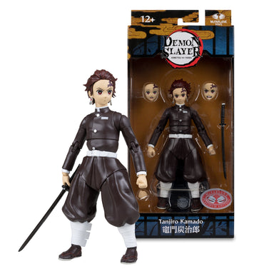 McFarlane Demon Slayer: Tanjiro Kamado Corps Uniform 7-Inch Scale Action Figure Red Platinum Edition