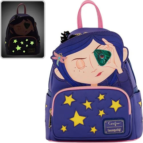Loungefly Coraline: Stars Cosplay Glow in the Dark Mini-Backpack