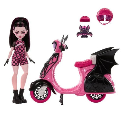 Mattel Monster High Draculaura Vamptastic: Scooter Doll And Vehicle Playset