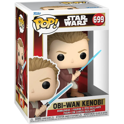 Funko Pop Star Wars Episode I - The Phantom Menace: Obi-Wan with Light Saber (699)