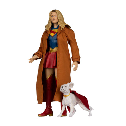 PREVENTA McFarlane DC Multiverse Gold Label Deluxe Theatrical Edition Supergirl and Krypto 7-Inch Scale Action Figure