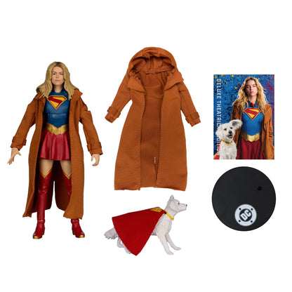 PREVENTA McFarlane DC Multiverse Gold Label Deluxe Theatrical Edition Supergirl and Krypto 7-Inch Scale Action Figure