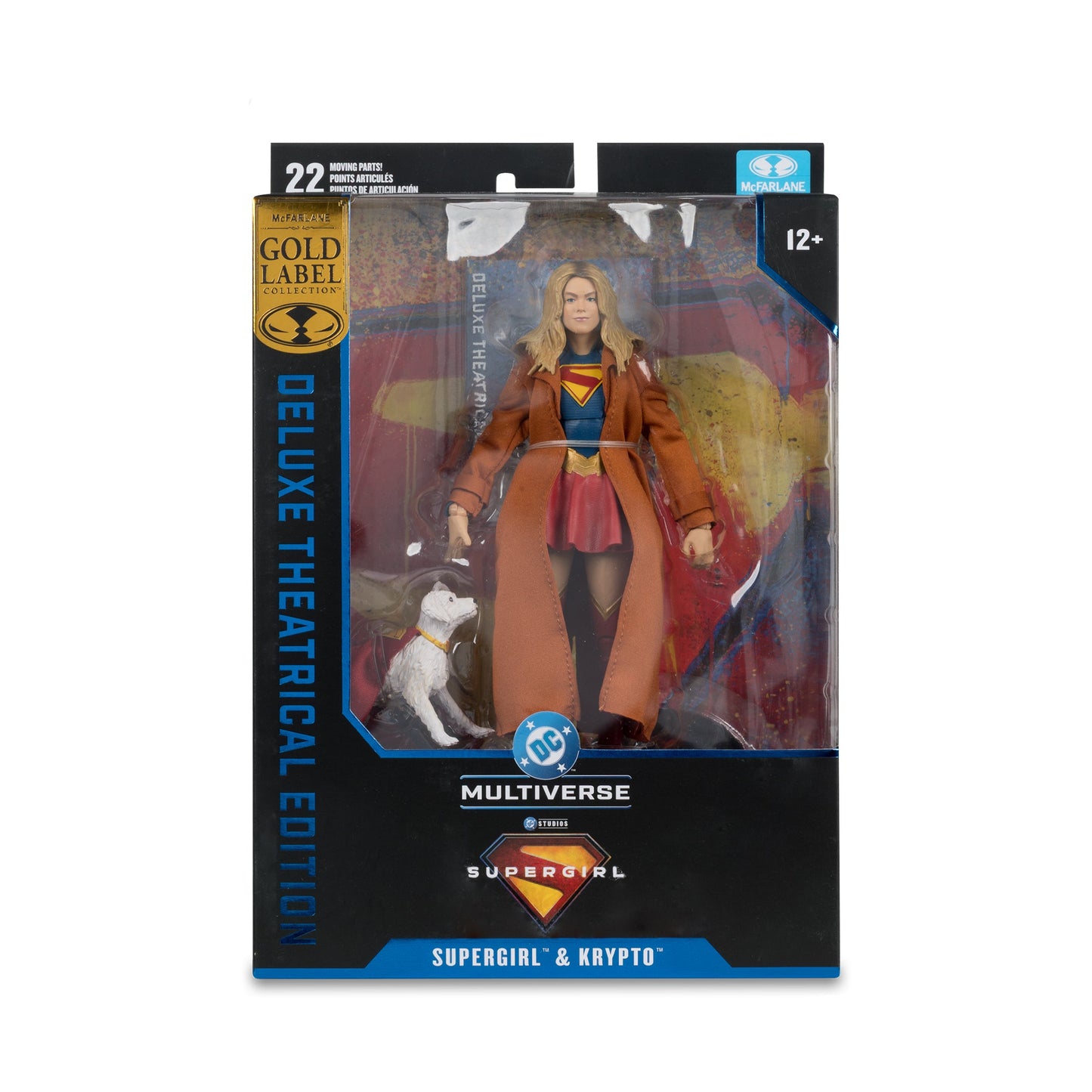 PREVENTA McFarlane DC Multiverse Gold Label Deluxe Theatrical Edition Supergirl and Krypto 7-Inch Scale Action Figure